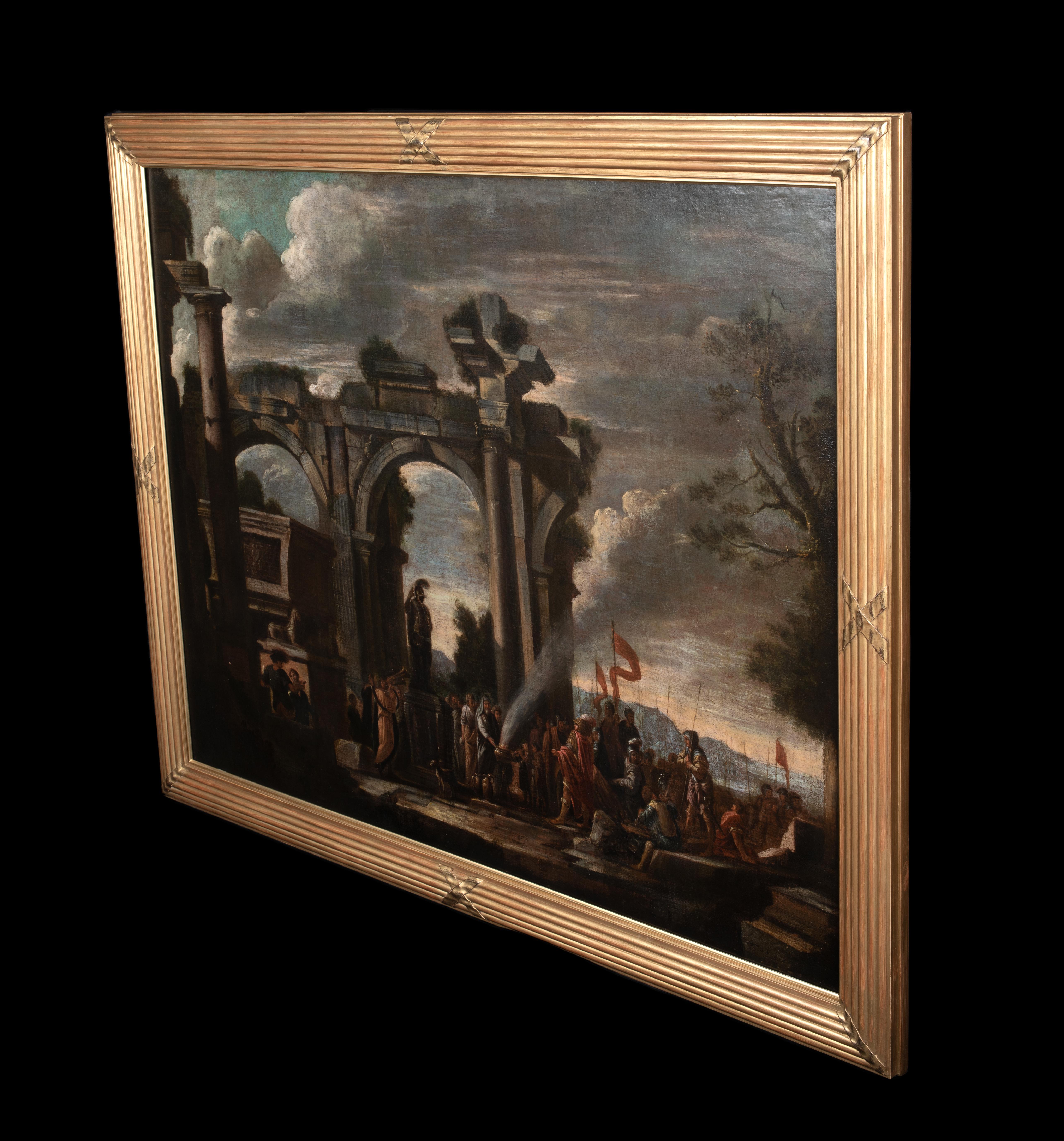 Alexander The Great At The Temple Of Achilles, 18th century  For Sale 6