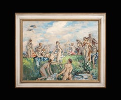 Artemis & Nymphs Bathing, circa 1920 by WILFRID DE GLEHN RA (BRITISH 1870-1951)