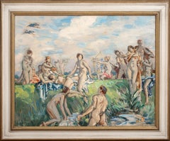 Artemis & Nymphs Bathing, circa 1920 by WILFRID DE GLEHN RA (BRITISH 1870-1951)