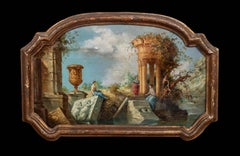 Capriccio Of Roman Ruins. 18th Century Giovani Paolo PANINI (1691-1765)