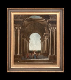 Queen Cleopatra & Attendants In An Architectural Portico, 18th Century