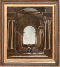 Queen Cleopatra & Attendants In An Architectural Portico, 18th Century