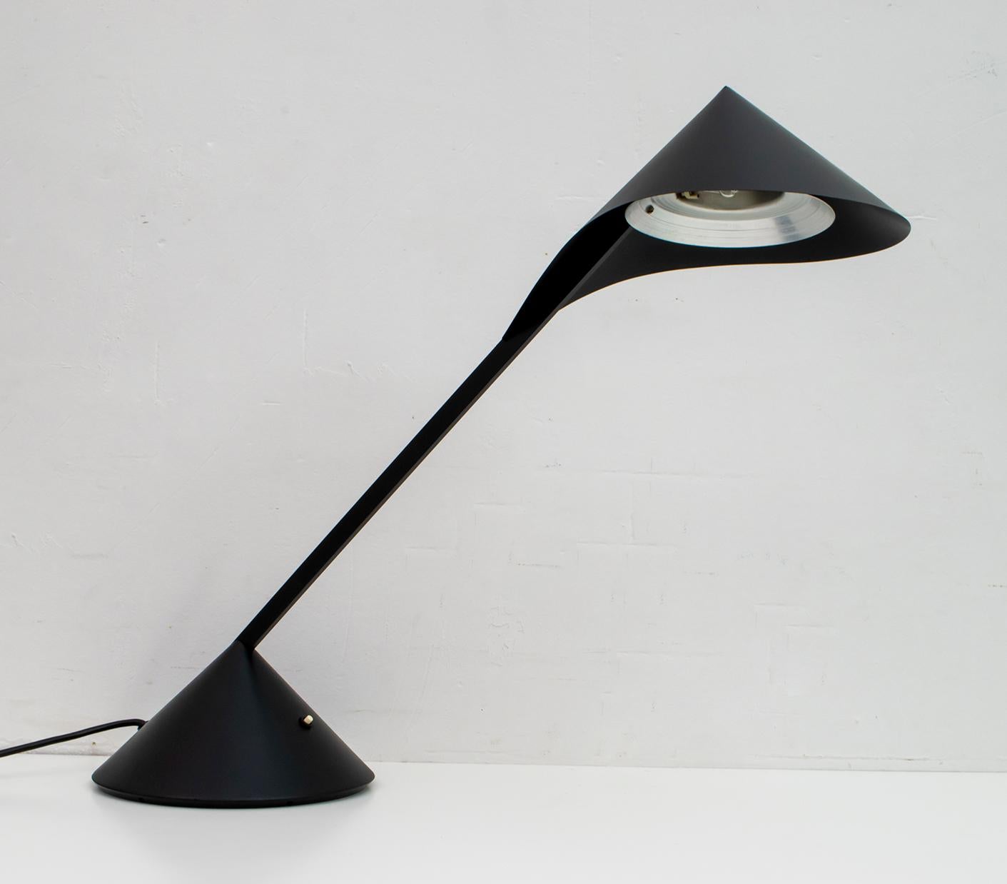 Aluminum Giovanni Pasotto Midcentury Italian Table Lamp 