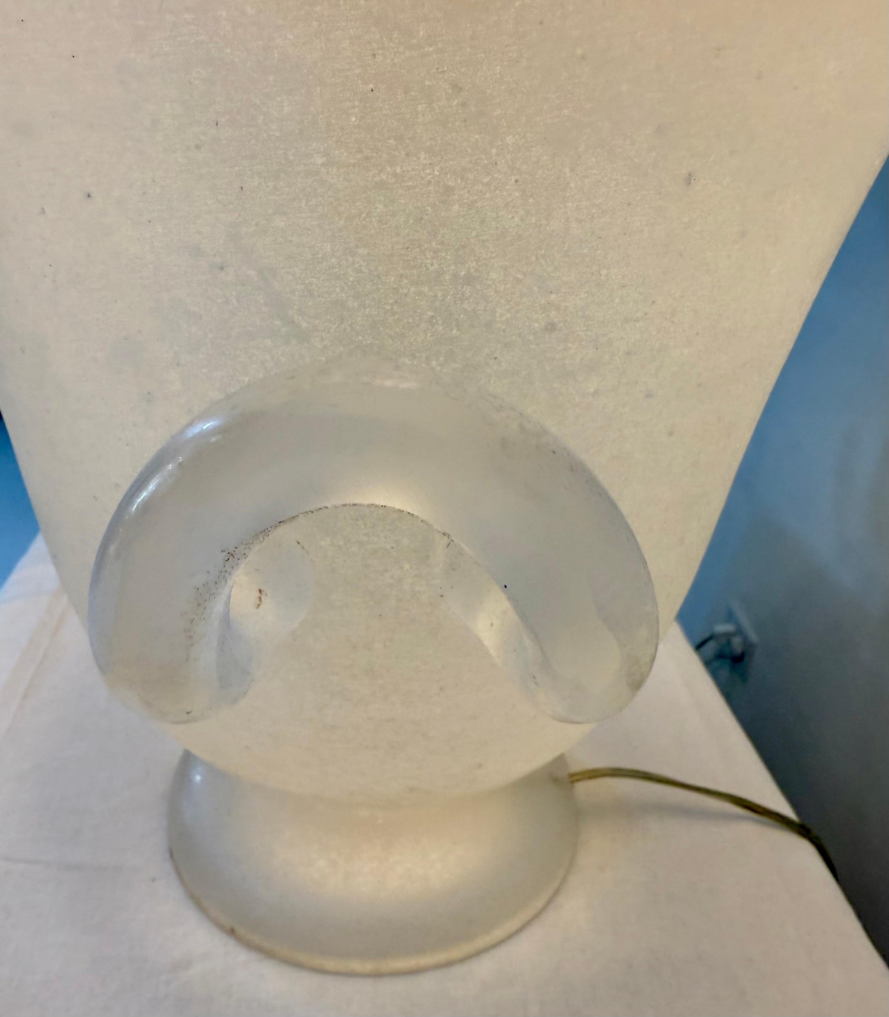 Fine XX secolo Giovanni Patrini per Seguso Vetri d'Arte Lampade a forma di urna in vetro di Murano Coroso in vendita