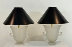 Giovanni Patrini per Seguso Vetri d'Arte Lampade a forma di urna in vetro di Murano Coroso