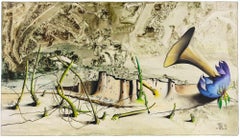 Surrealist Scene - Oil Paint by Giovanni Pelliccioli - Late 20th Century