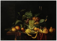 STILL LIFE - Dutch School - Oil on Canvas Italian Painting