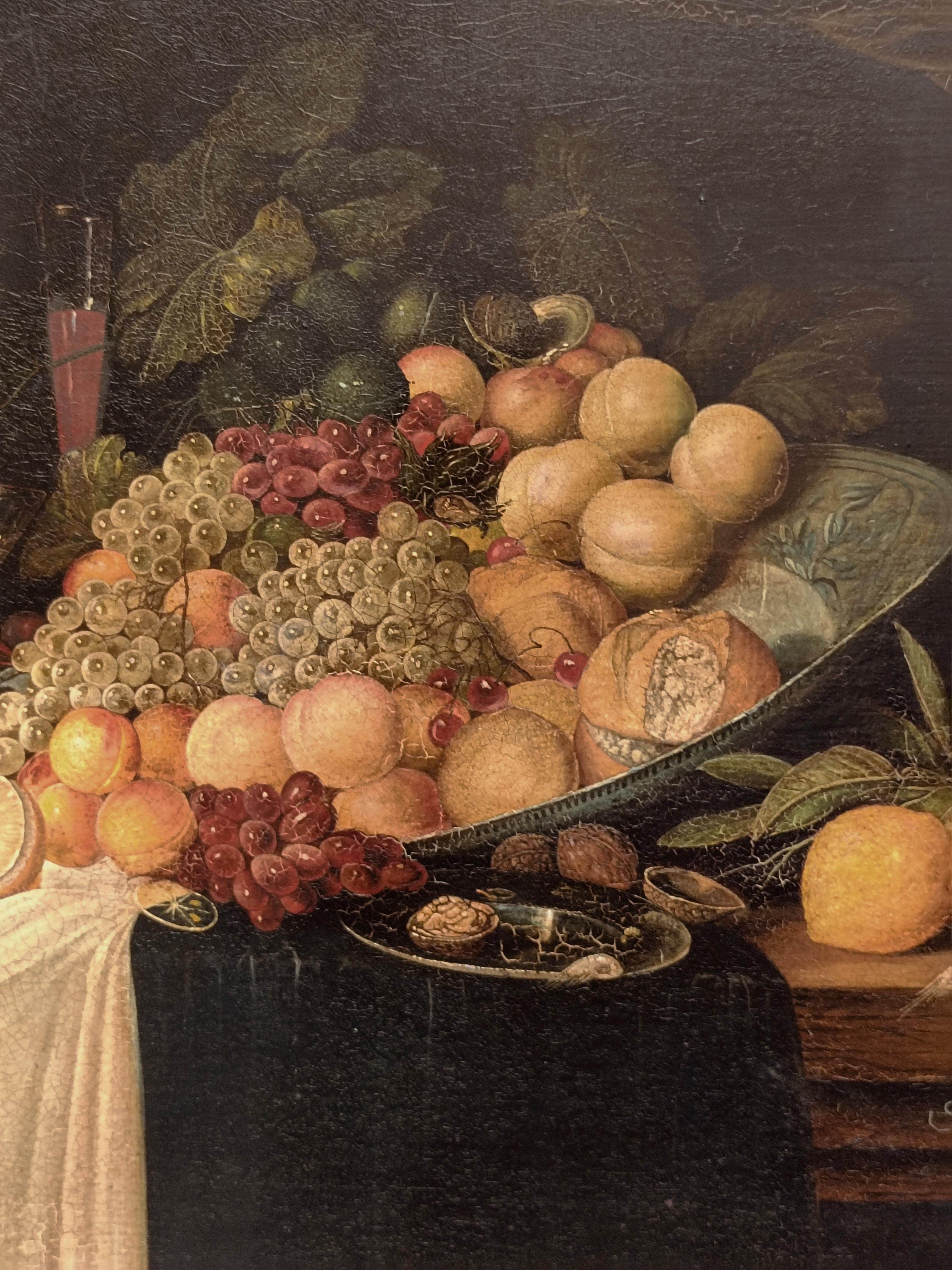 VIDA TRANQUILA - Giovanni Perna - Escuela Holandesa - Óleo sobre Lienzo Pintura Italiana en venta 1