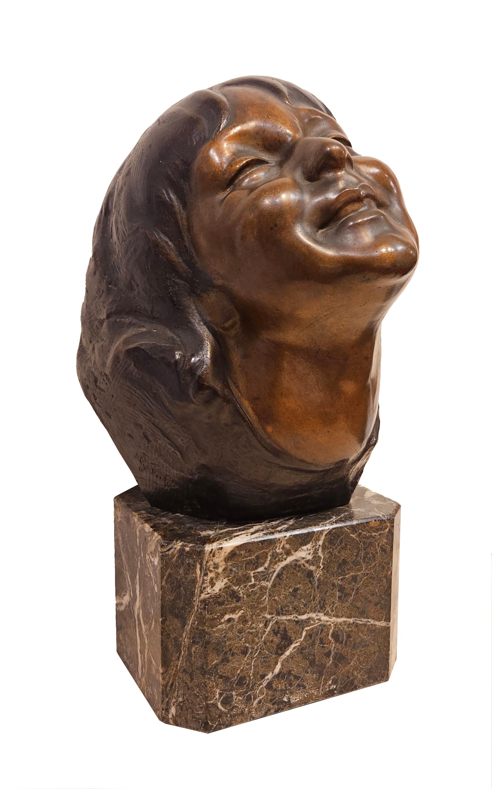 Porträt der Tochter Anna – Sculpture von Giovanni Prini