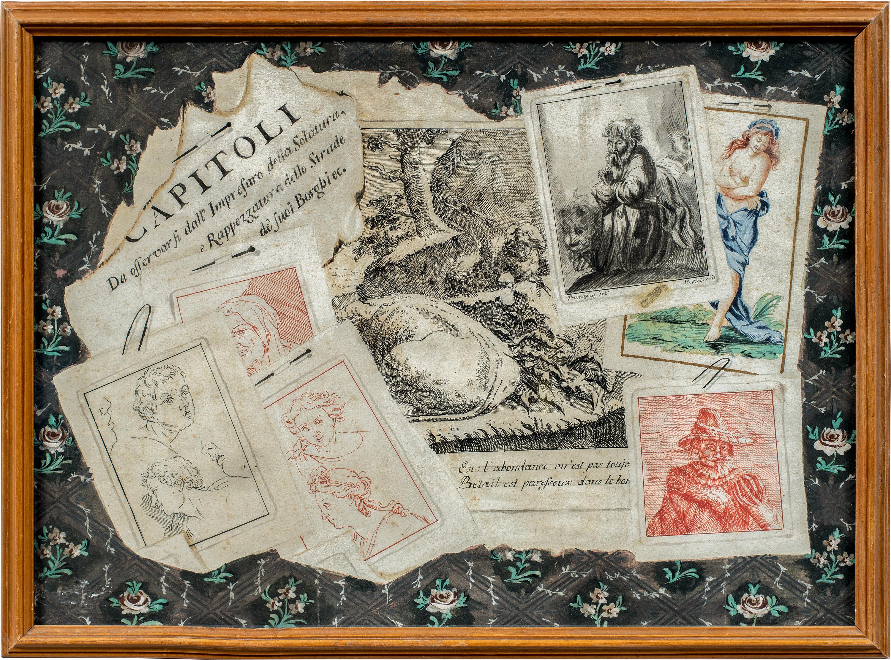 Giovanni Proserpio - 19th century still life painting - Trompe l’oeil