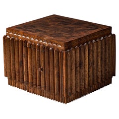 Giovanni Rivadossi Coffee Table in Hand Carved Walnut