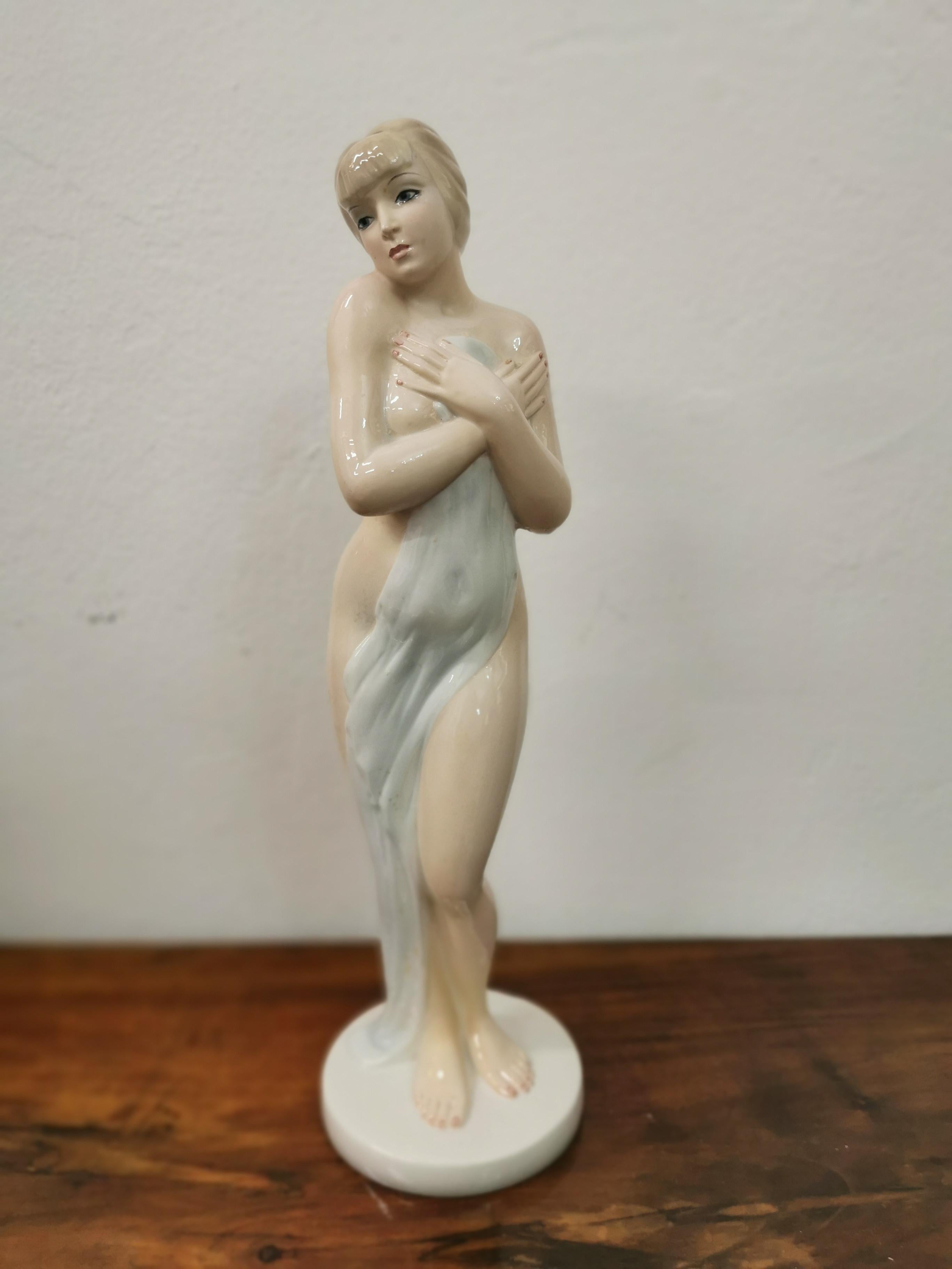 Mid-Century Modern Giovanni Ronzan, Large Italian Figure