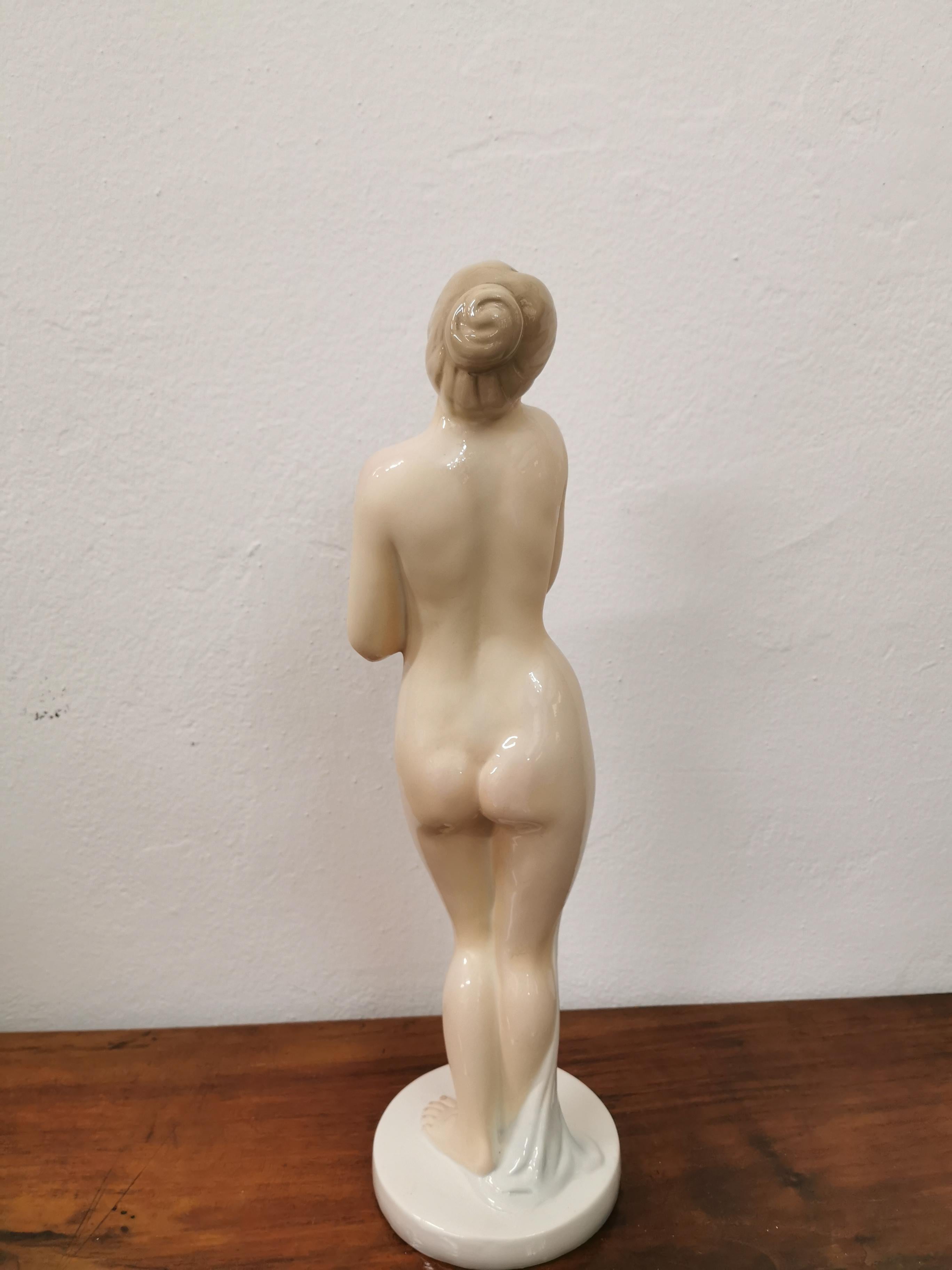Hand-Crafted Giovanni Ronzan, Large Italian Figure