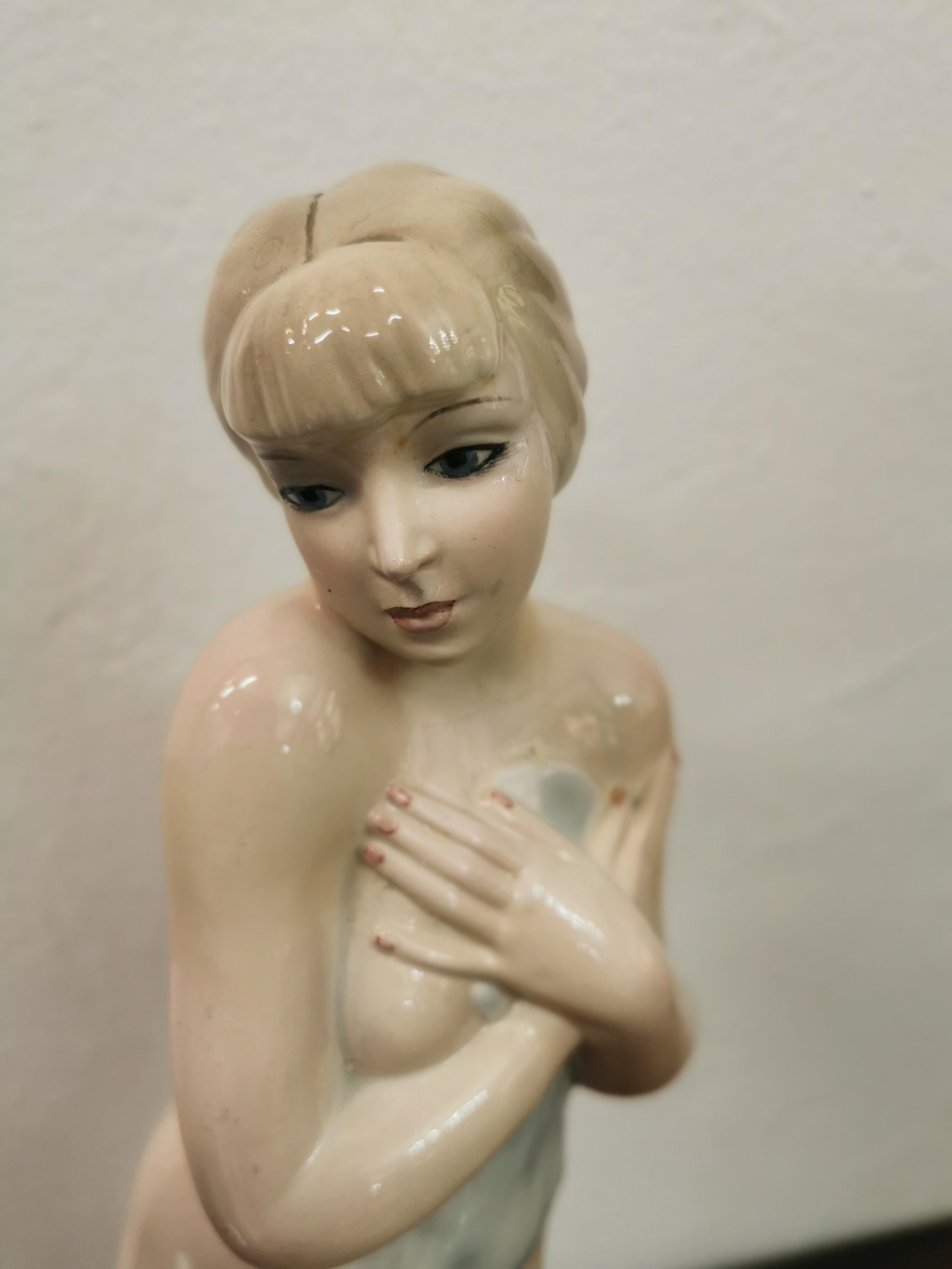 Mid-20th Century Giovanni Ronzan, Large Italian Figure