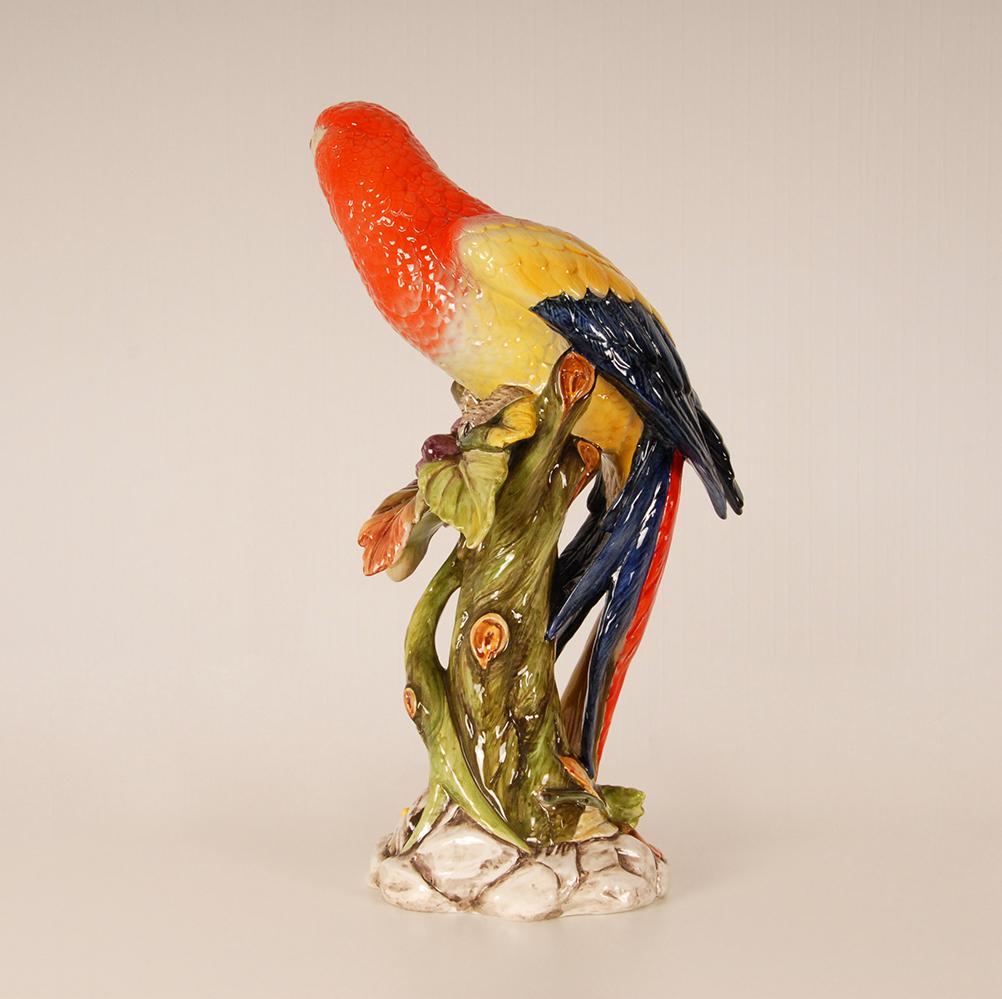 ceramic parrot figurines