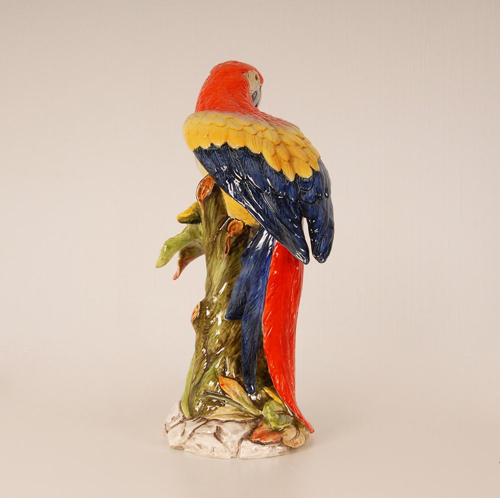 ceramic parrots