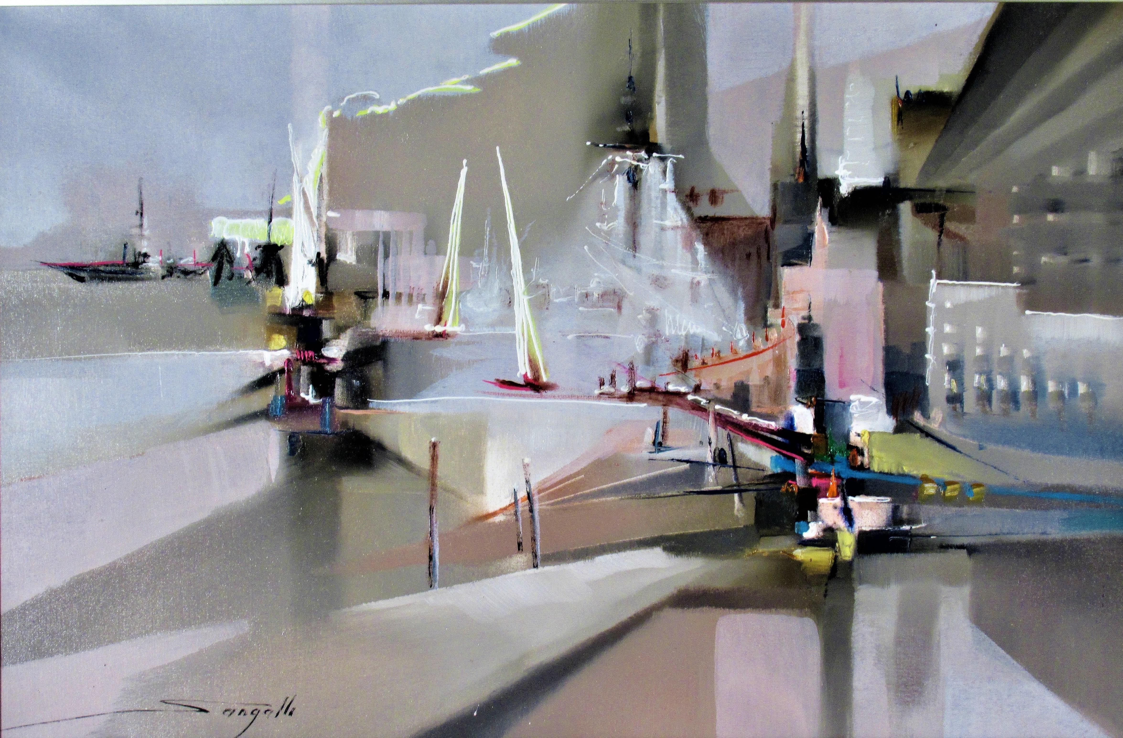 Cityscape - Painting by Giovanni Sangalli