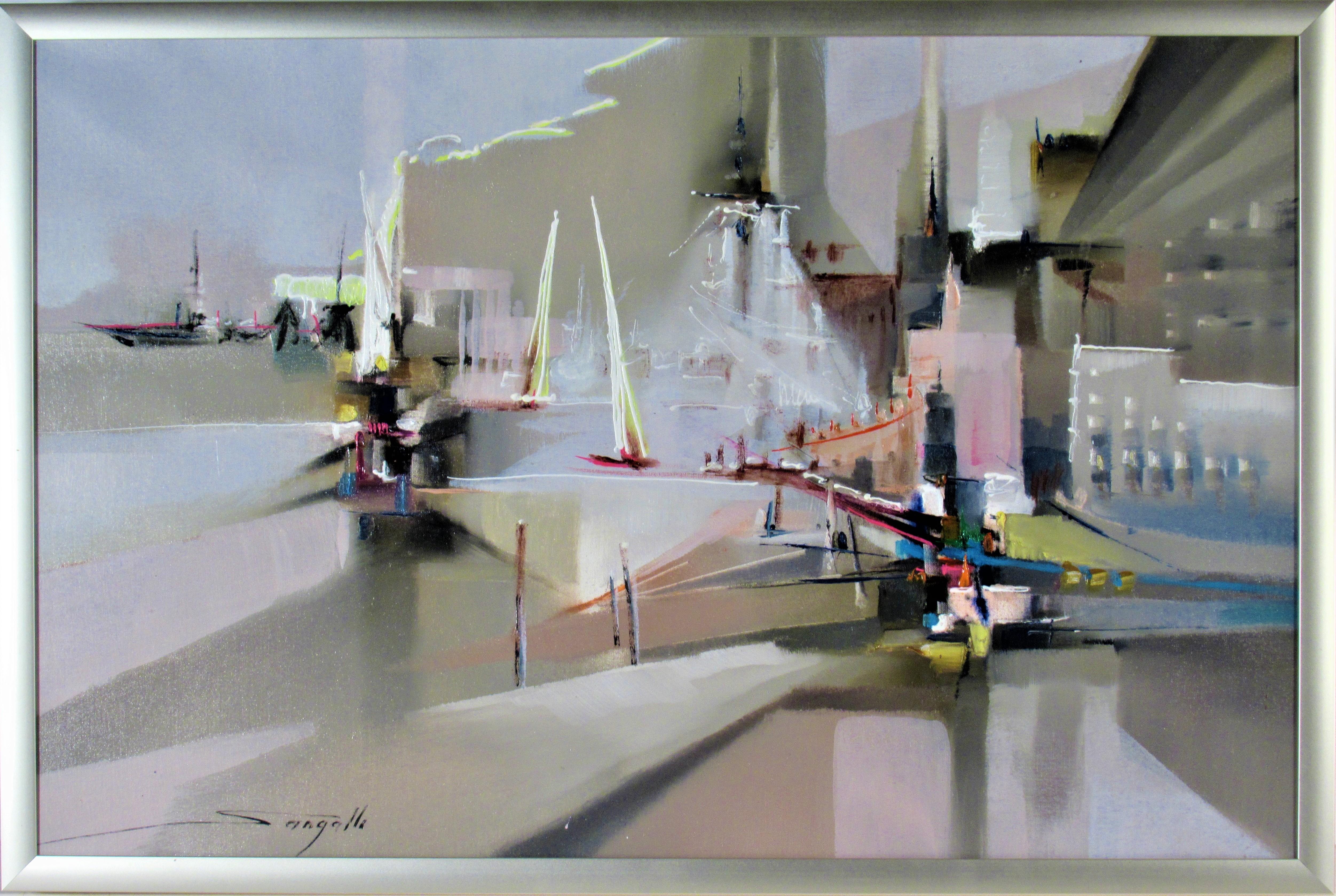 Landscape Painting di Giovanni Sangalli - Paesaggio urbano