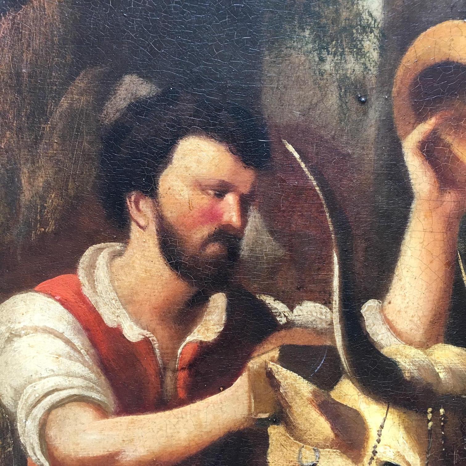 Scène de campagne - Huile sur toile cm.80x120, Giovanni Santaniello, Italie 2002
Cadre en bois doré disponible sur demande
Le tableau de Giovanni Santaniello représente une scène de retour de la moisson, la peinture est belle et les figures sont