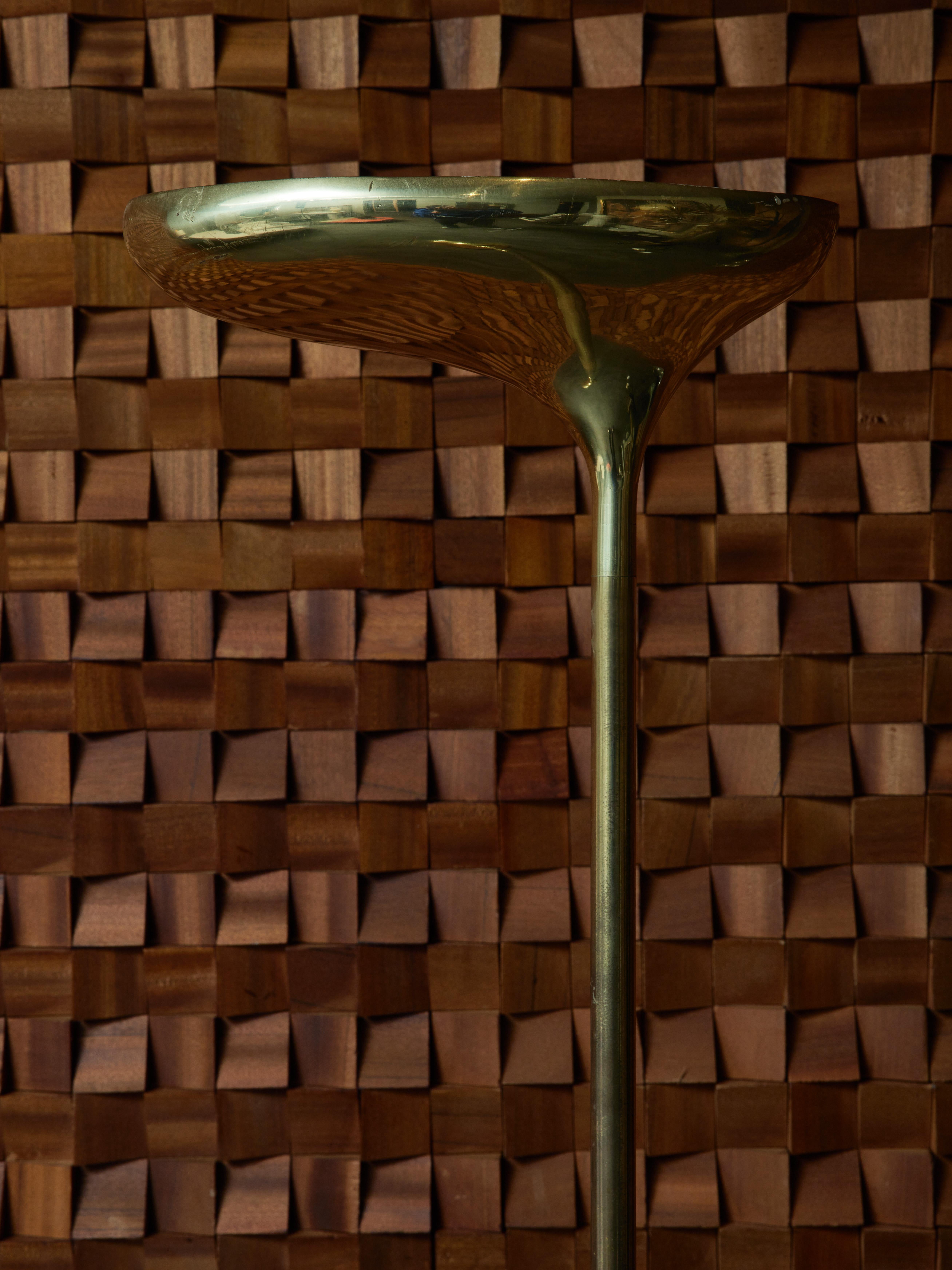 Mid-Century Modern Giovanni Santoni Brass Floor Lamp For Sale
