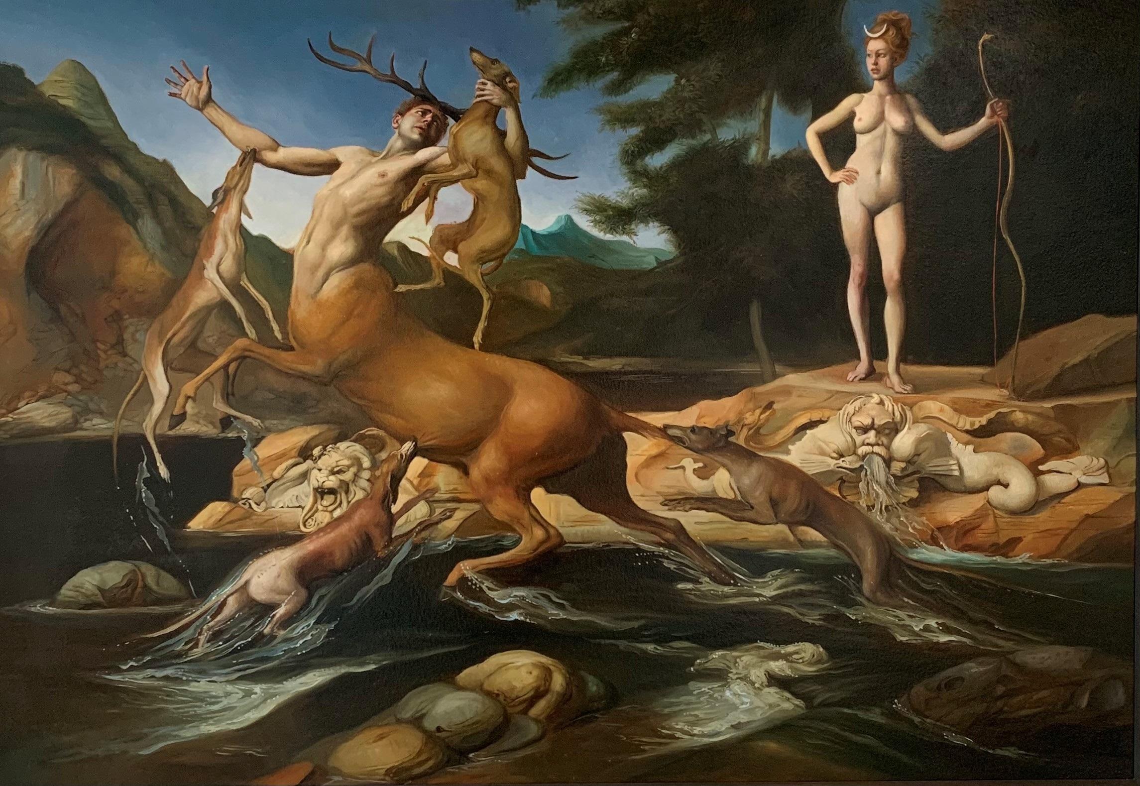 ancient greek oil painting
