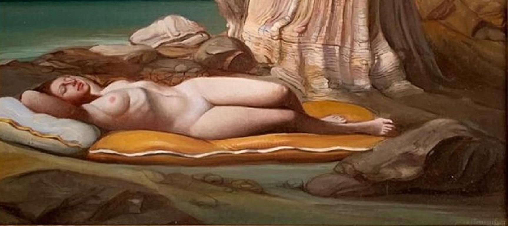 bathing woman art