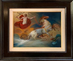 Fetonte Prima della Cuduta Oil Painting on Panel Mythology In Stock 