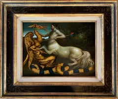 Sagittoria nell anno del Drago Peinture à l'huile sur toile Mythe du dragon En stock