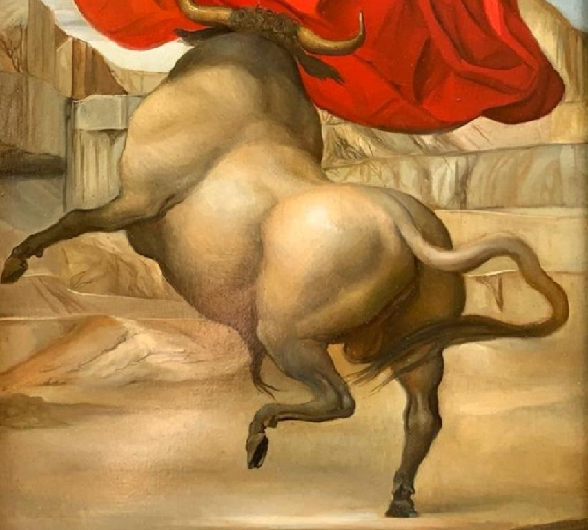 Senza Titolo 5 No Title Oil Painting Bull Red Cloth Rome Contemporary En Stock

Giovanni Tommasi Ferroni (1967, Roma) desciende de una familia artística toscana. Su abuelo, su padre, su hermana y su tío son todos pintores y escultores de talento,