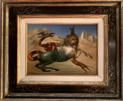 Sui Monti Delta Licia Mythologie, Ölgemälde, Tafel, Löwe, Hund, Schlange, Rom, auf Lager