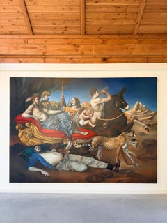 Without Title Oil Painting on Canvas Mythology Rome In Stock