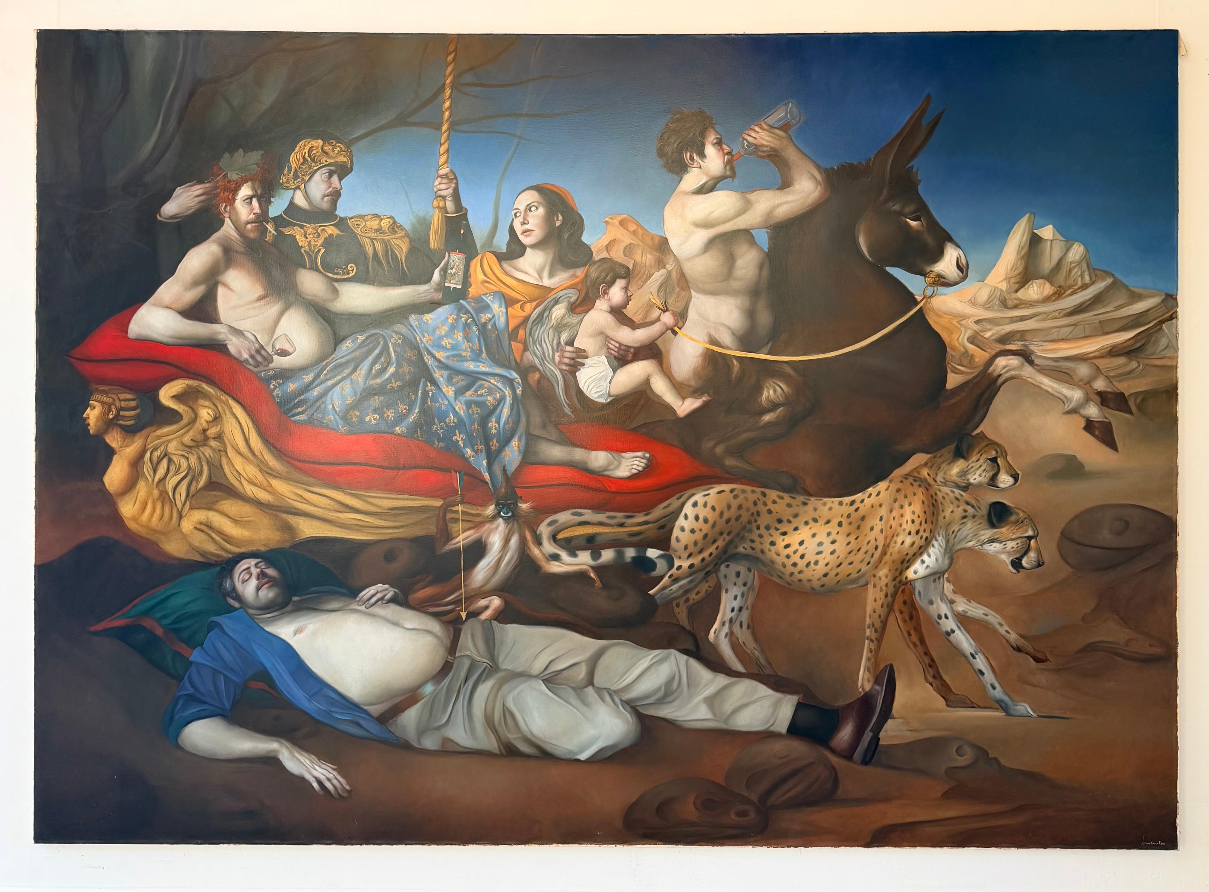 Without Title Oil Painting on Canvas Mythology Rome In Stock
