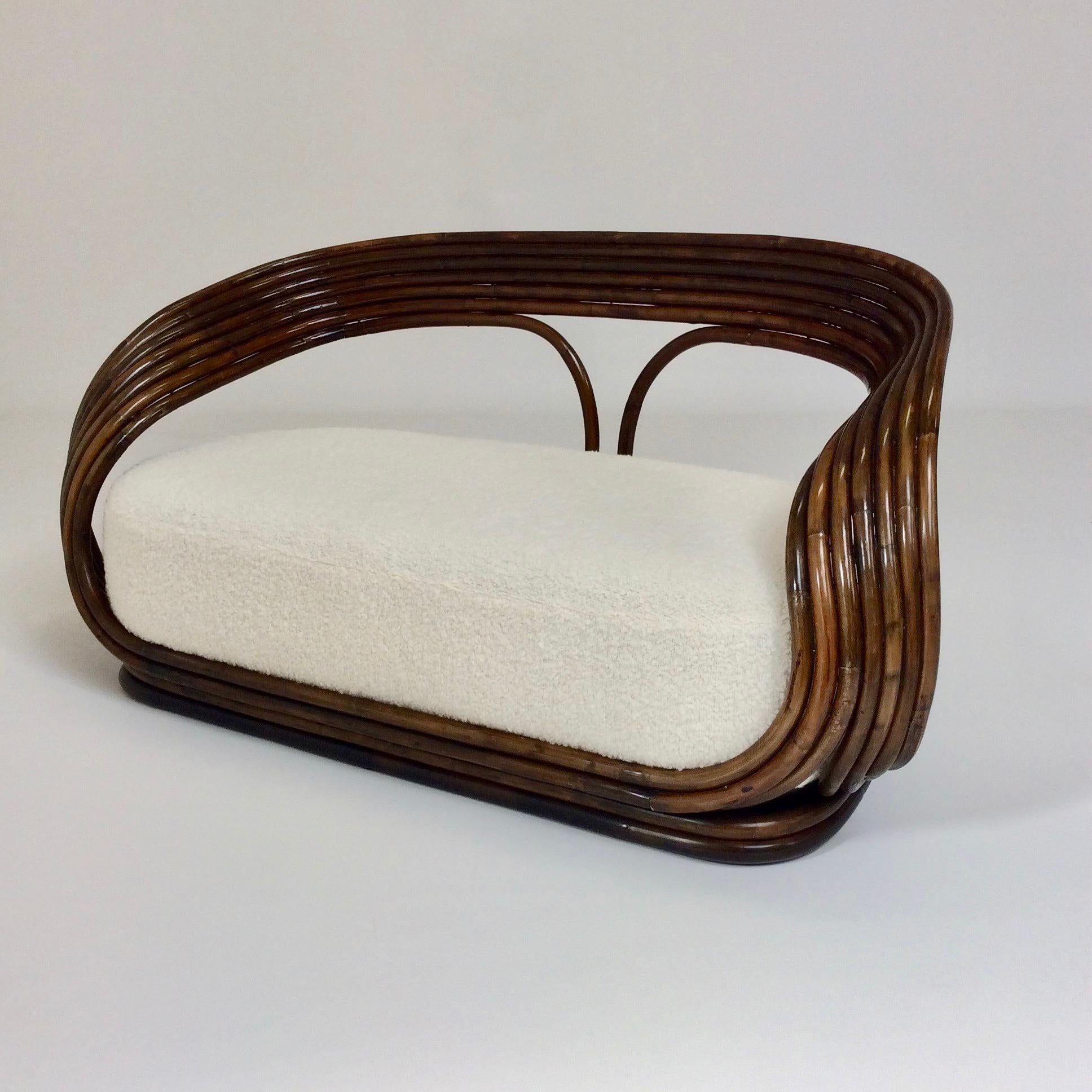 Giovanni Travasa Rare Bamboo Sofa for Bonacina, circa 1960, Italy In Good Condition In Brussels, BE
