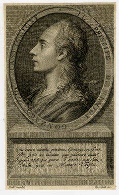 Luigi Gonzaga di Castiglione by Giovanni Volpato - Engraving - 18th Century