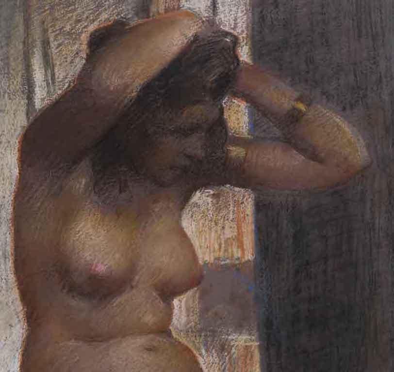 Female Nude - Painting by Giovanni Zangrando