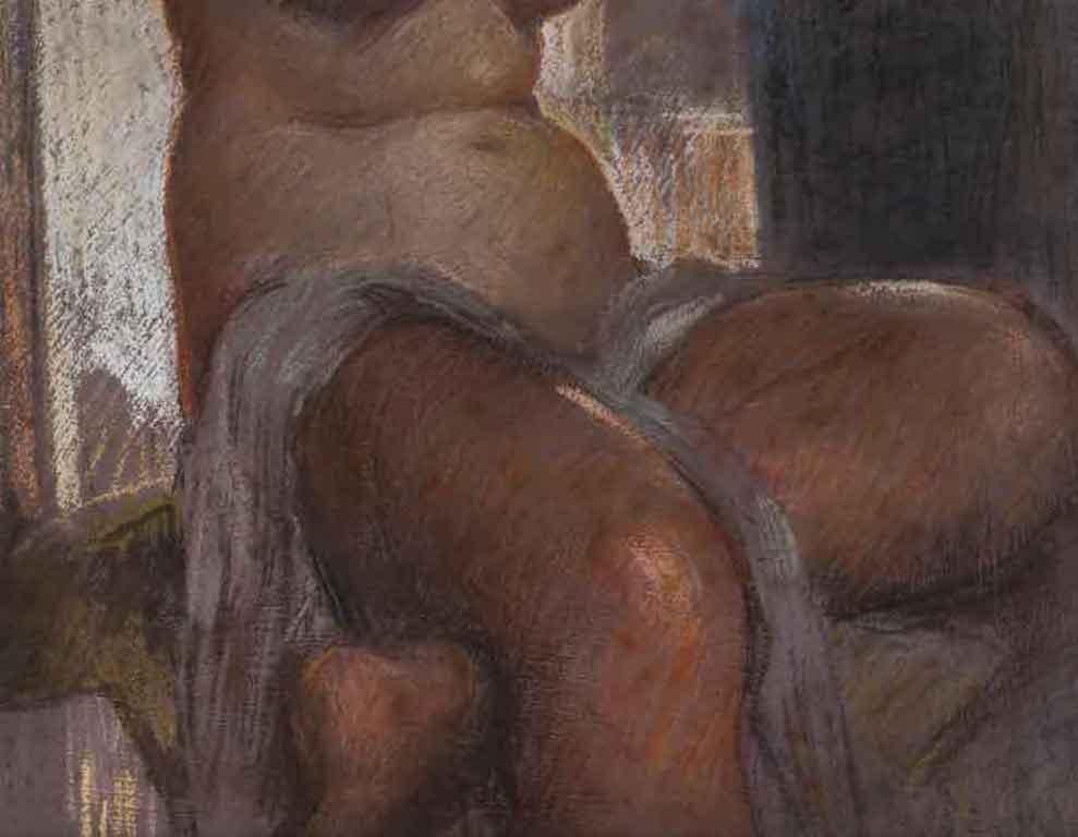 Femme nue - Réalisme Painting par Giovanni Zangrando