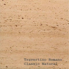 Giovannozzi Home, Sink "Tube", Monoblock Roman Travertine, Italy