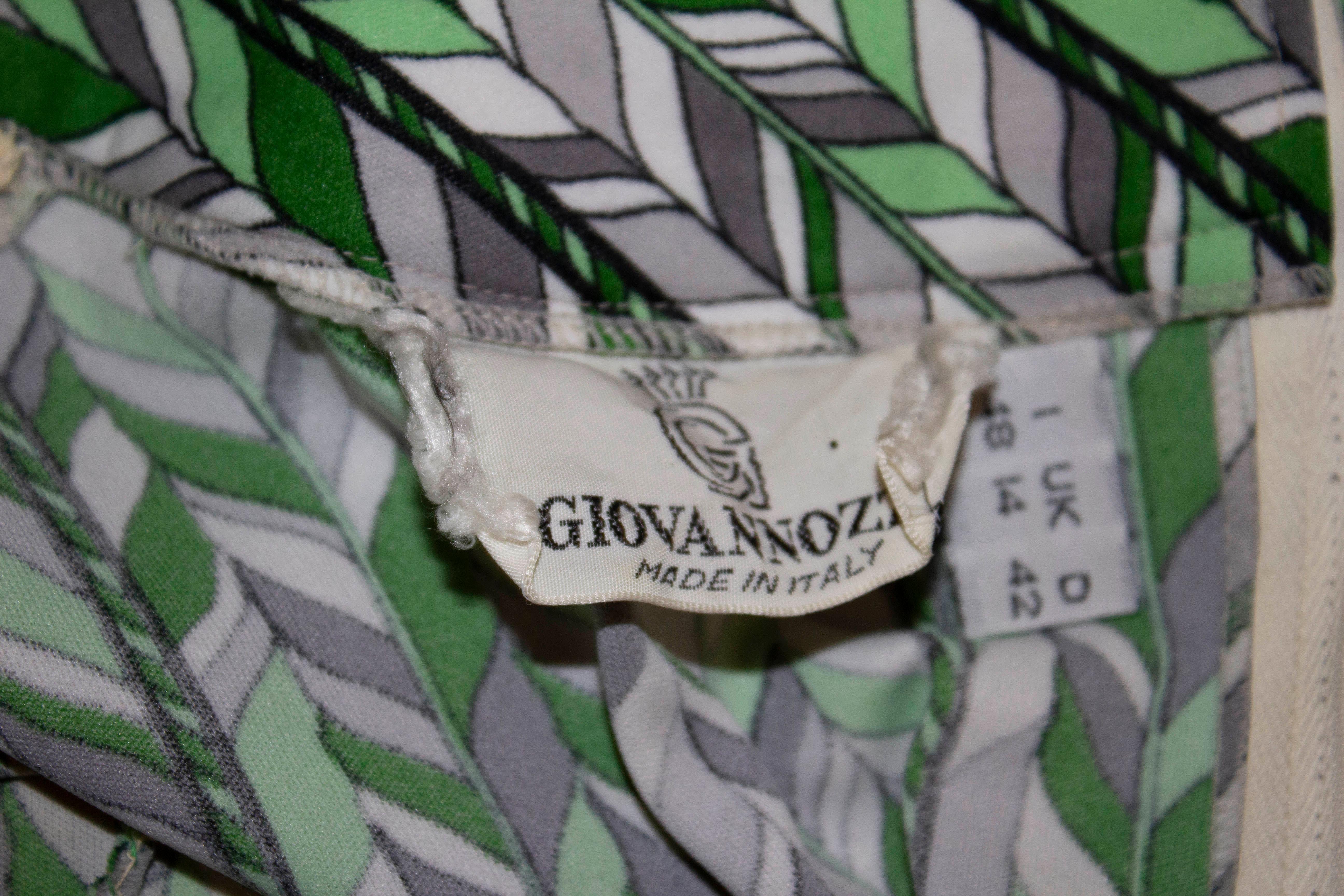 Giovannozzi  Vintage Top and Skirt In Good Condition For Sale In London, GB