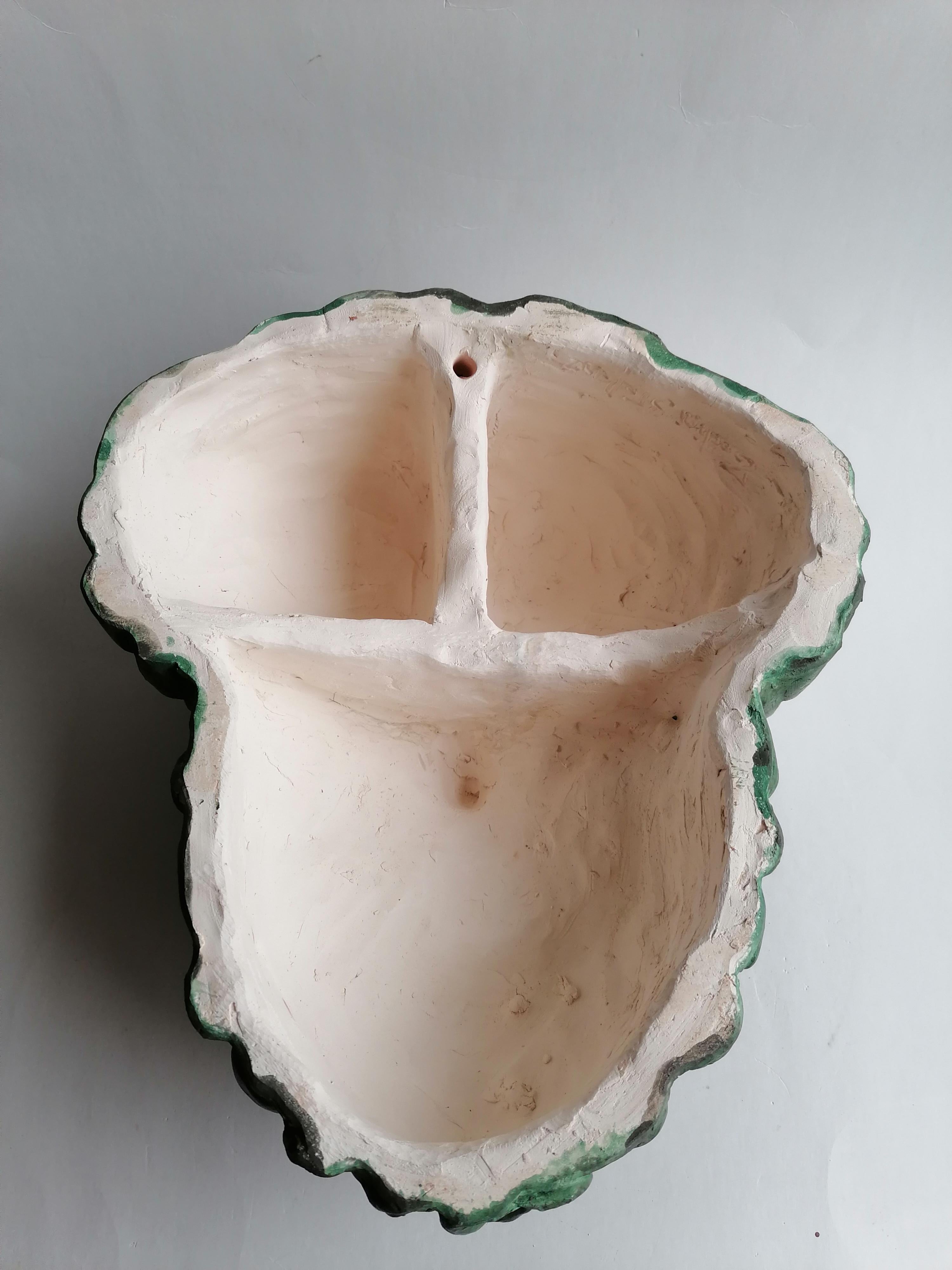 Jupiter Hammon - Skulptur aus feuerfester Keramik mit Bronzepatina - hergestellt in Italien im Zustand „Hervorragend“ im Angebot in Tarquinia, IT