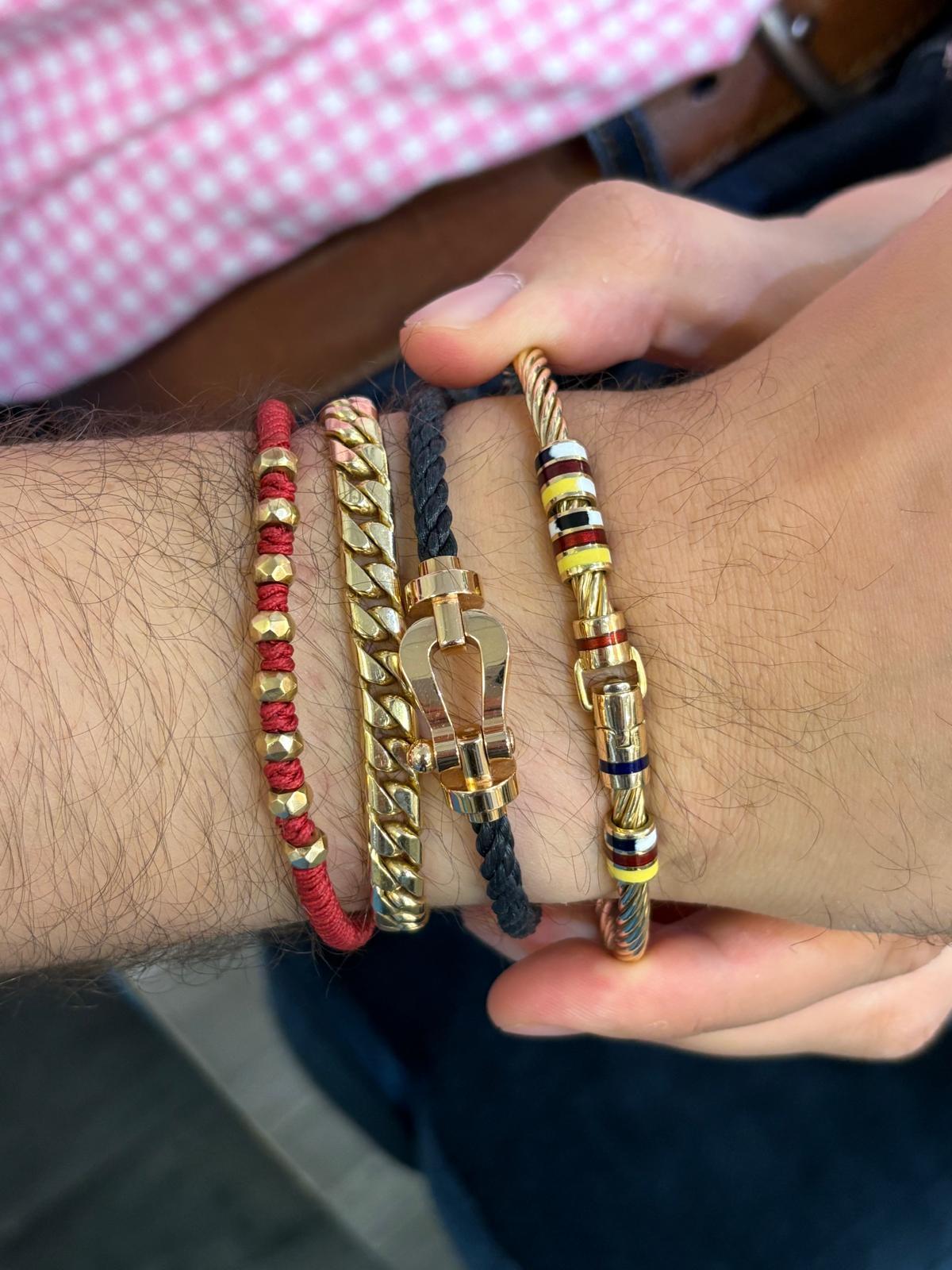 da uomo o donna Bracciale Vela da Uomo Giovepluvio in Oro e Smalto in vendita