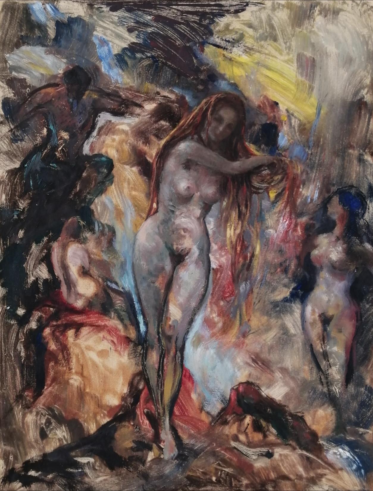 Gioxe De Micheli Nude Painting – Venus