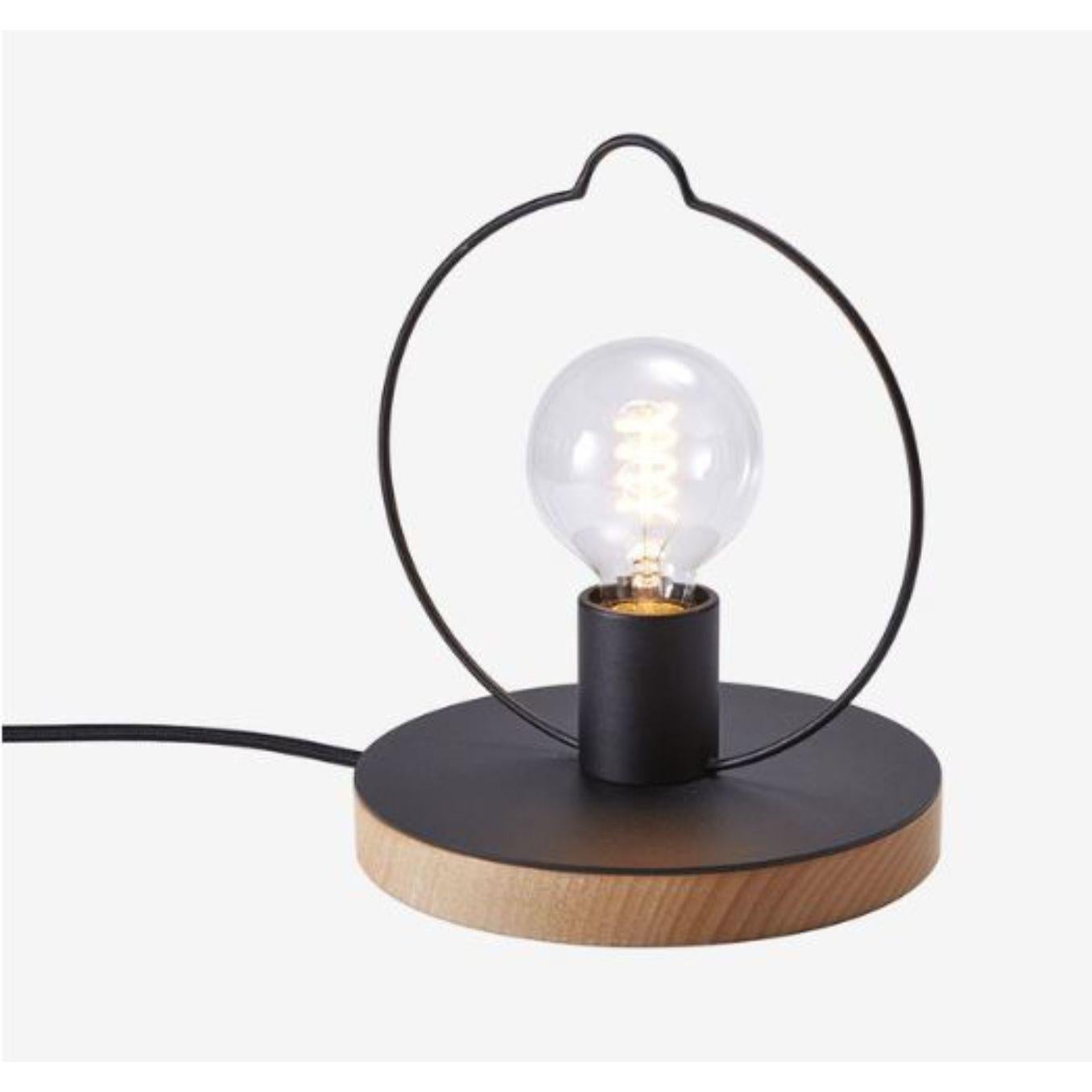 Gipsy table lamp by Radar.
Design: Bastien Taillard.
Materials: Metal, fabric, oak.
Dimensions: W 20 x D 20 x H 23 cm.

All our lamps can be wired according to each country. If sold to the USA it will be wired for the USA for