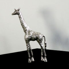 Girafe Nº 1 by Alcino Silversmith 1902 Handcrafted in Sterling Silver