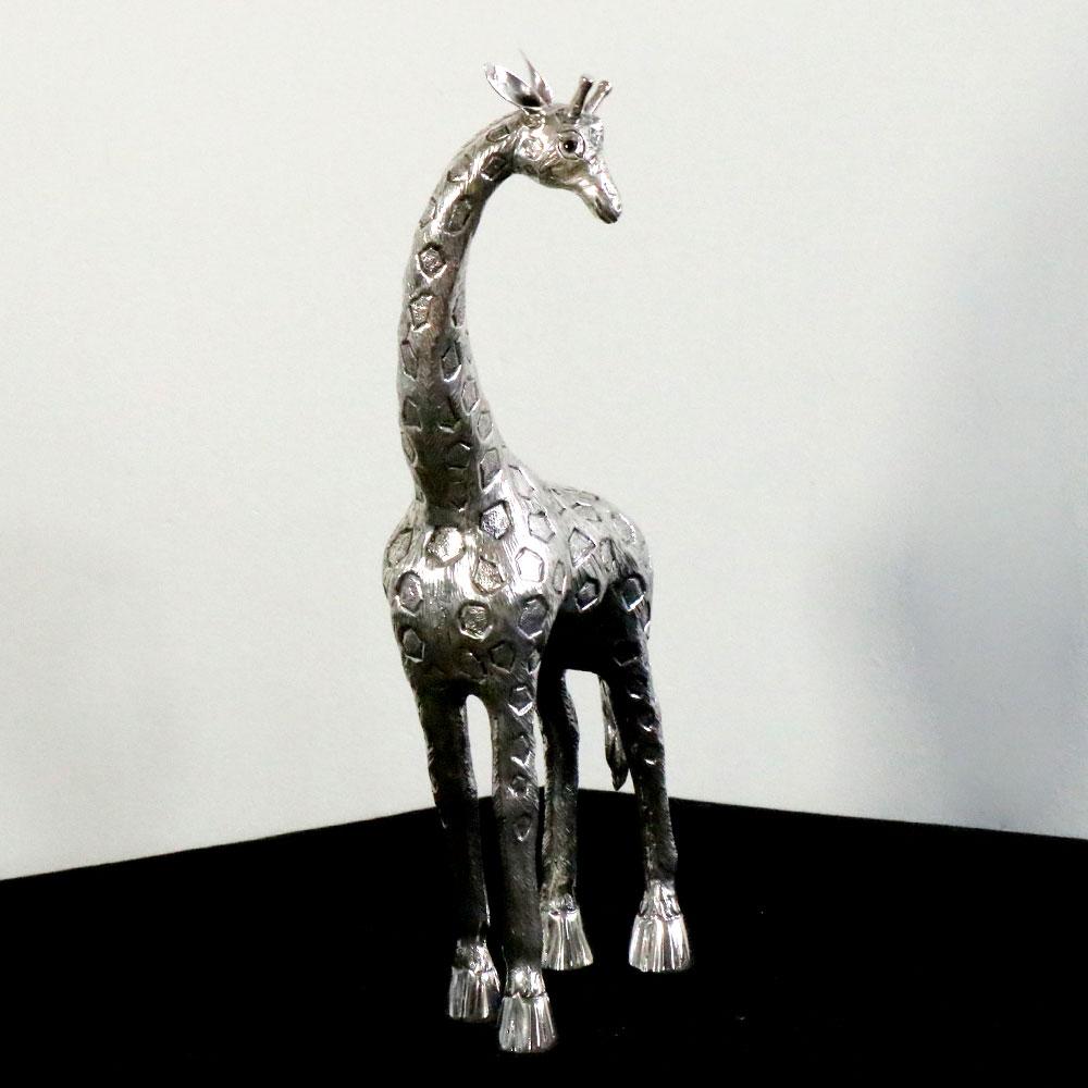 Contemporary Girafe Nº 2 by Alcino Silversmith 1902 Handcrafted in Sterling Silver For Sale