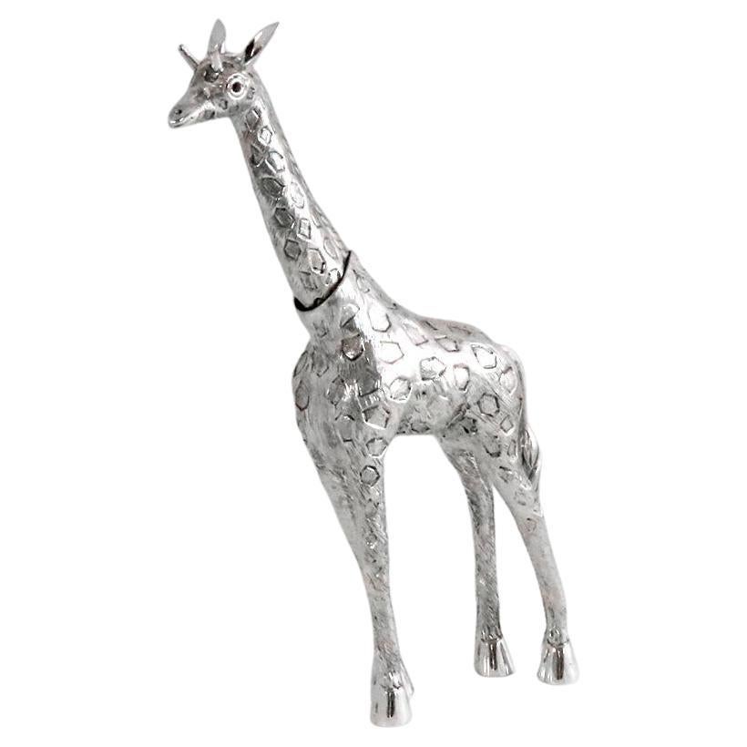 Girafe N 1 par Alcino Silversmith 1902 Fabriqué à la main en argent sterling