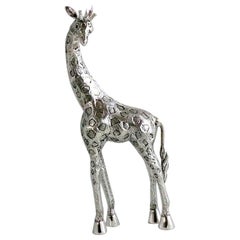 Giraffa Nº 2 di Alcino Argentiere 1902 Realizzata a mano in argento sterling