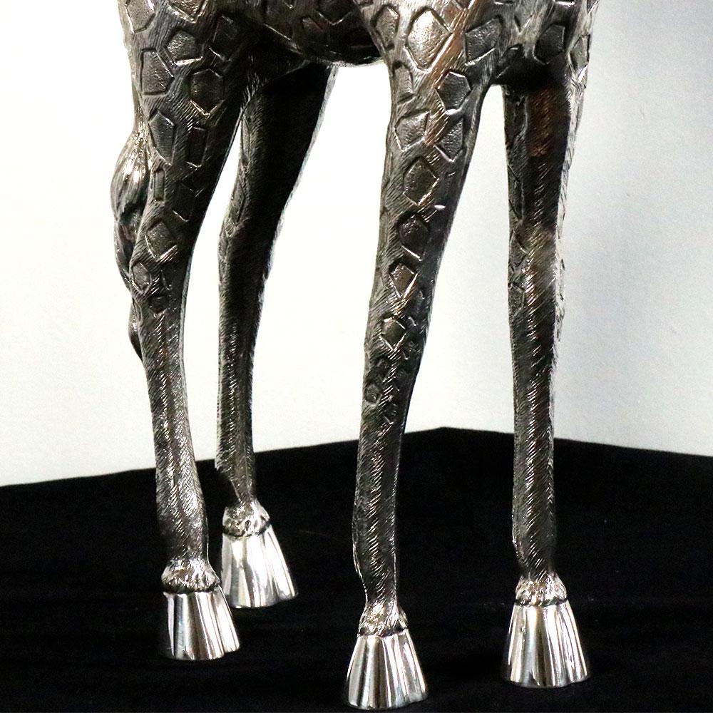 Girafe Nº 5 by Alcino Silversmith 1902 Handcrafted in Sterling Silver In New Condition For Sale In Porto, 13