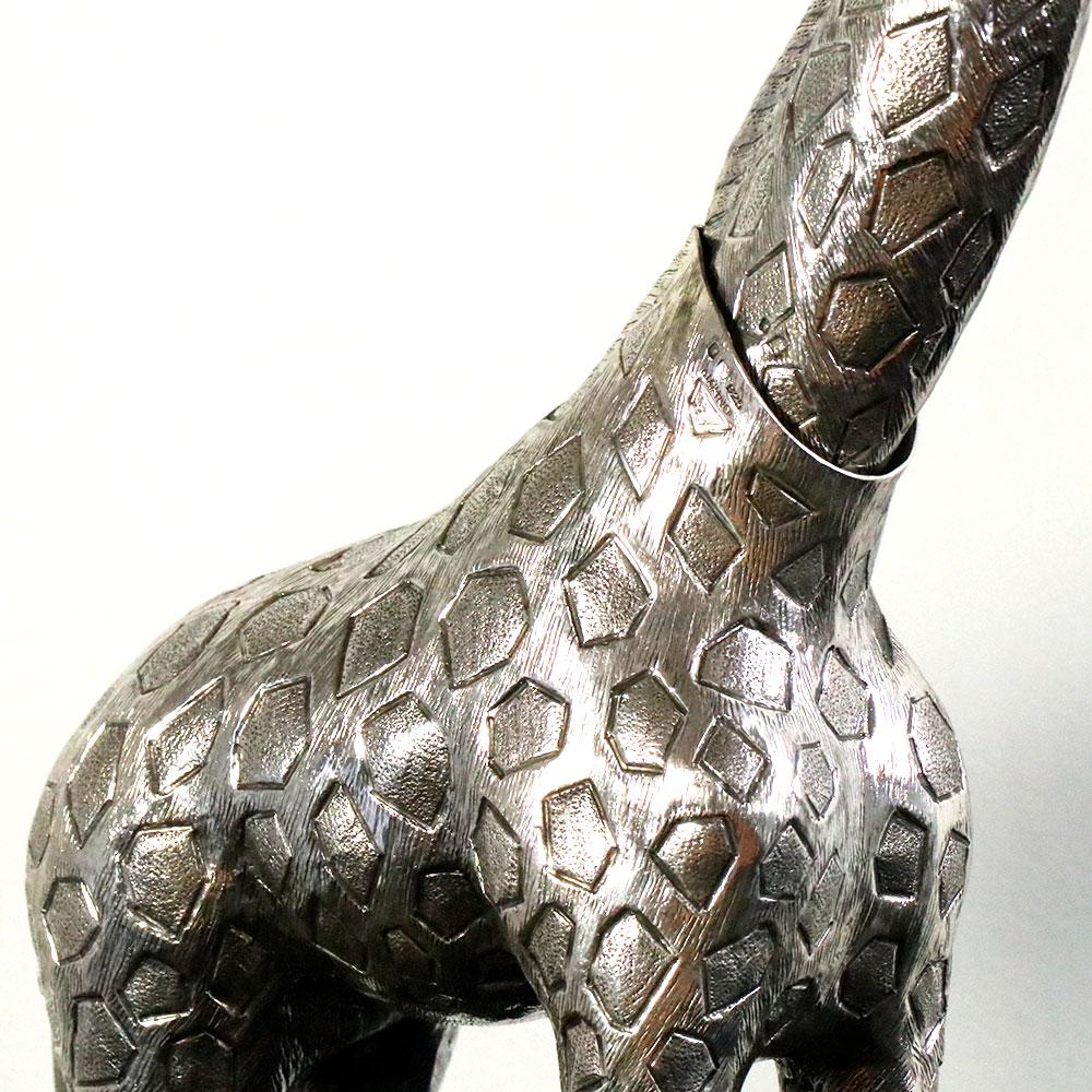 Contemporary Girafe Nº 5 by Alcino Silversmith 1902 Handcrafted in Sterling Silver For Sale