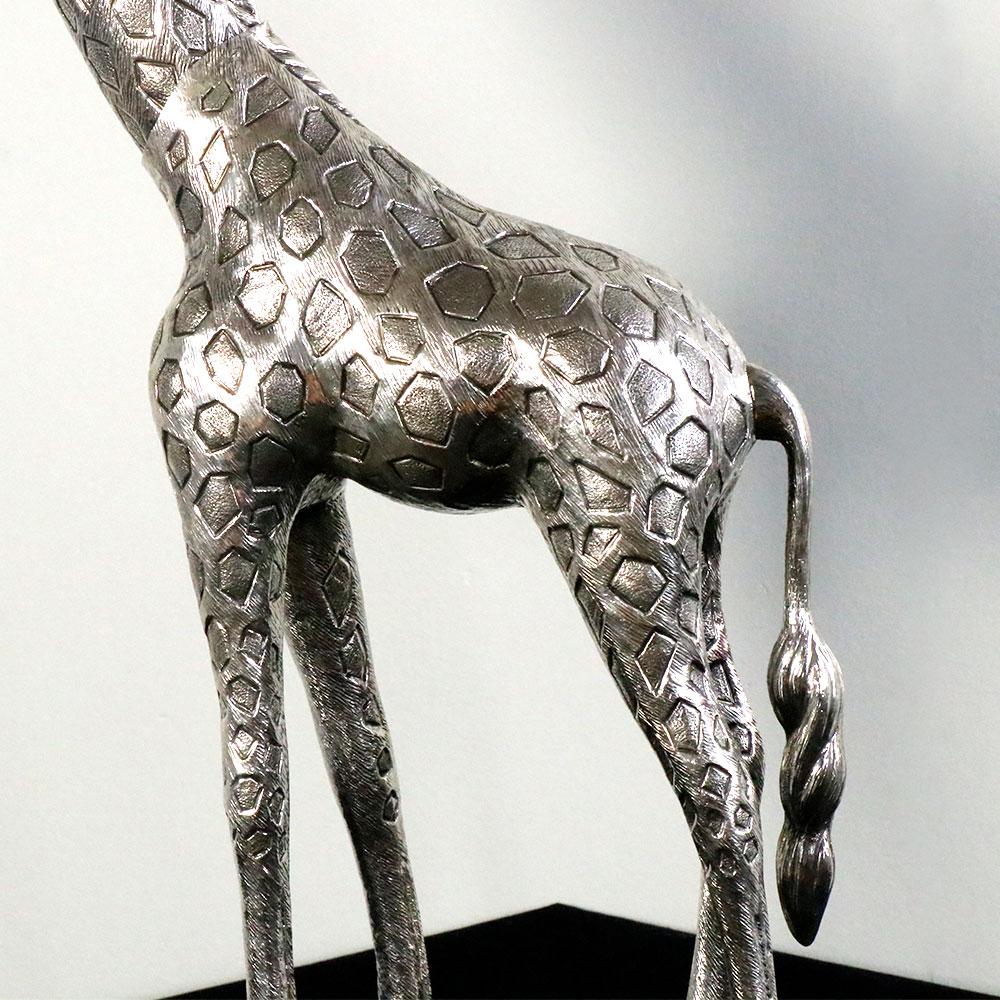 Girafe Nº 5 by Alcino Silversmith 1902 Handcrafted in Sterling Silver For Sale 1