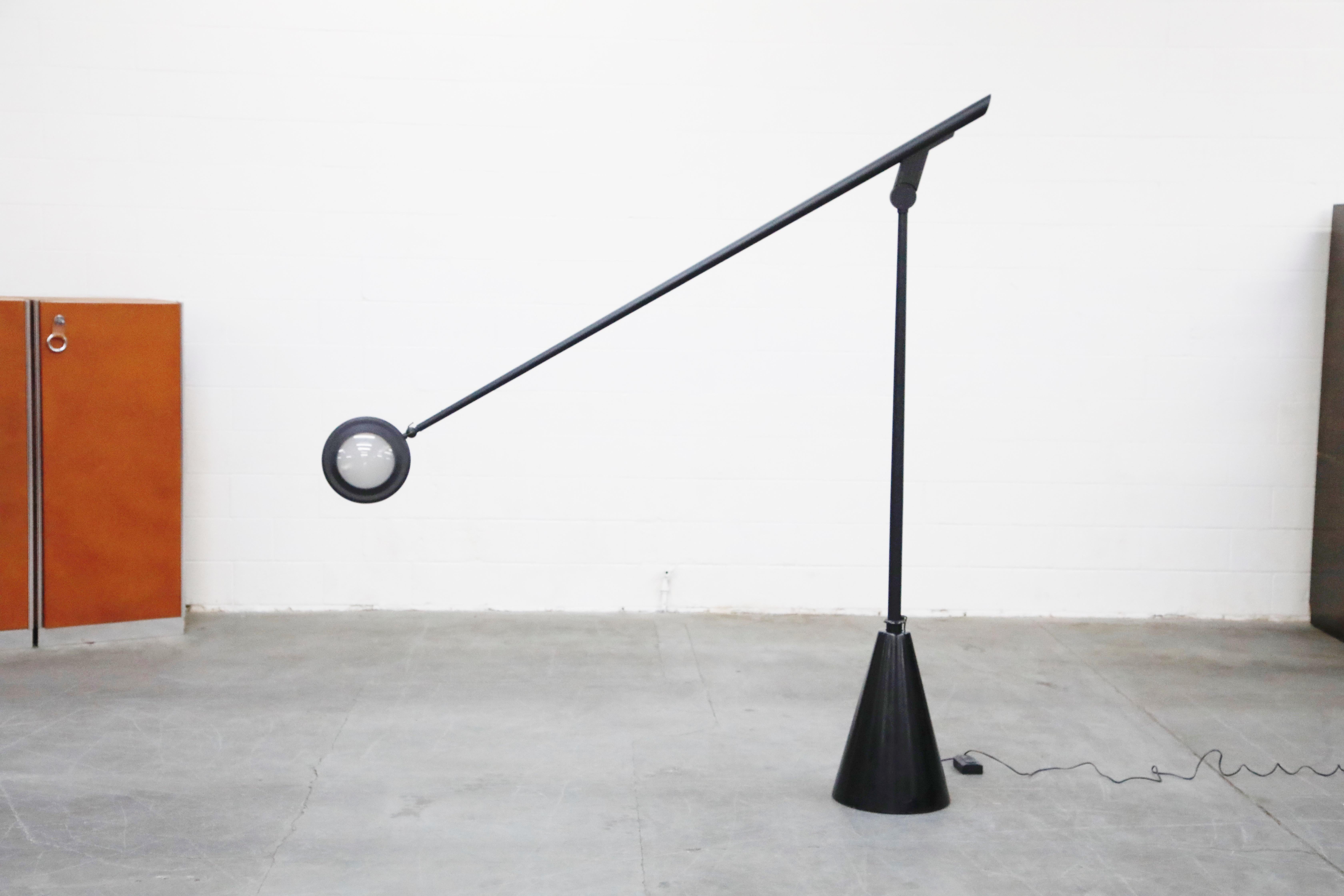 Metal 'Giraffa' Postmodern Floor Lamp by Hans Von Kilier for Bilumen, 1985, Italy